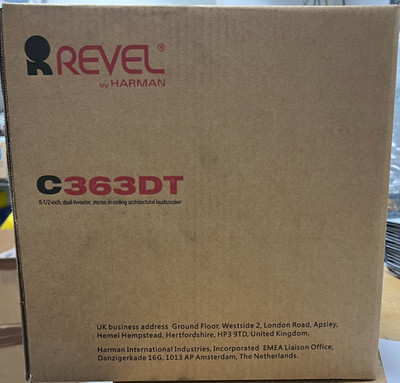 Revel C363DT  6-1/2'' In-ceiling stereo input speaker (Each)