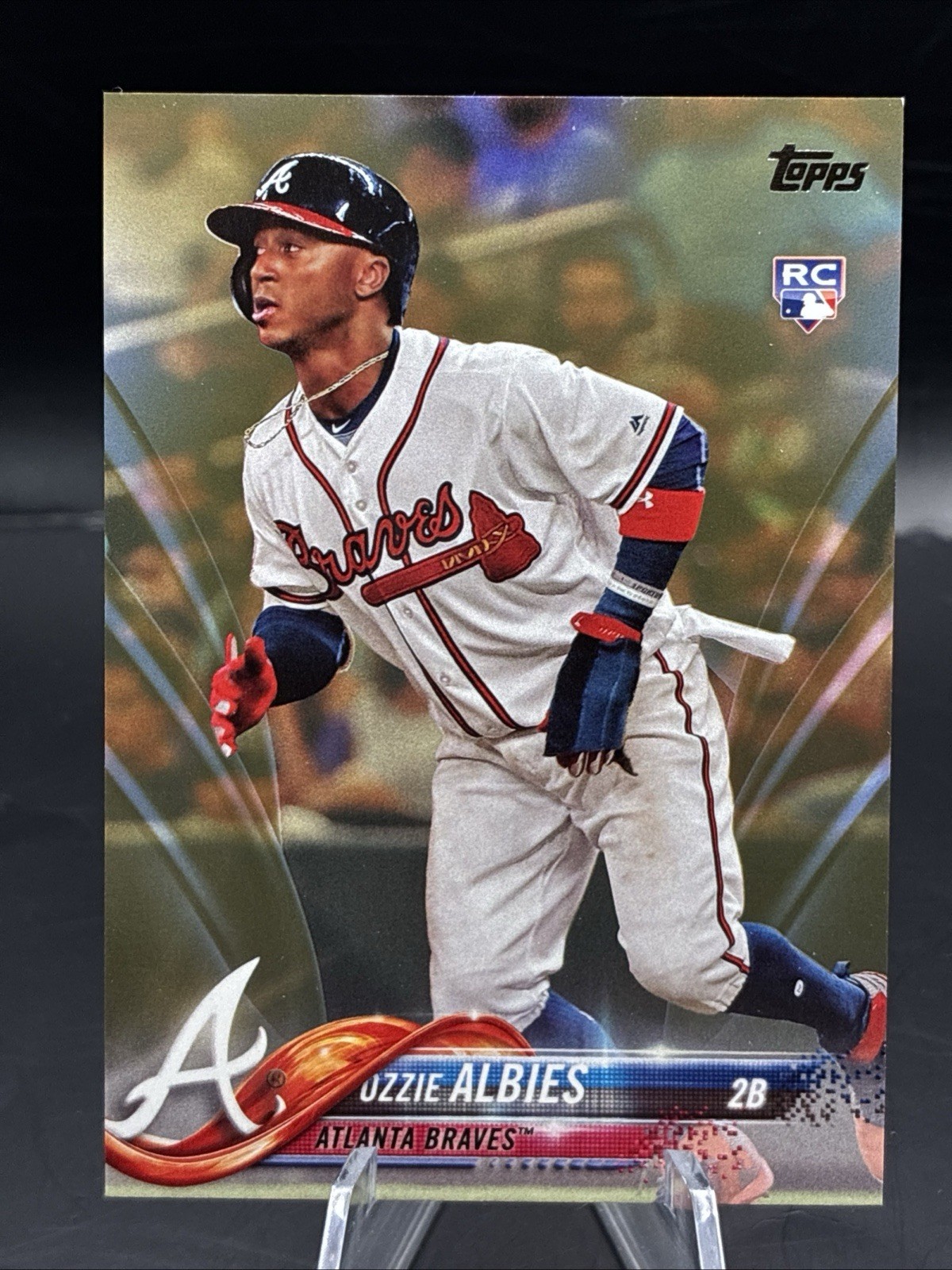 2018 Topps Series 1 - Gold #276 Ozzie Albies - 2018 (RC) Rookie Braves