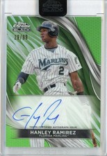 2024 Topps Chrome Black Hanley Ramirez Base Autograph Green Refractor【29/99】 F