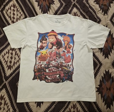 Vtg 2001 Macy's Thanksgiving Day Parade Crowd Giveaway T Shirt Pikachu Large