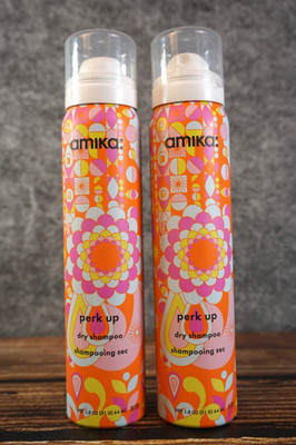 2 x amika Perk Up Dry Shampoo Spray 1.8 oz NEW & FRESH