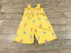 Girls Rare Editions romper size 3-6 months sleeveless w/flowers  — photo 1