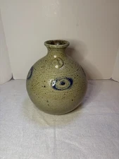 Jugtown Ware Pottery Weed Pot Bottle Vase Salt Glaze