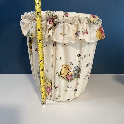 Vintage klassischer Winnie Puuh Papierkorb Mülleimer mit abnehmbarem Bezug Kinderzimmer 10 Zoll - Bild 8 von 9