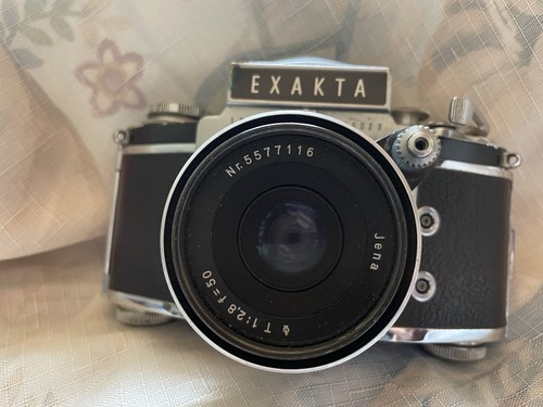 VTG Exakta Ihagee Dresden Camera W/Jena Lens T 1:2.8 f=50 Nr. 5577116 Germany - Picture 2 of 7