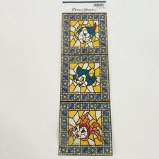 Pegatina estilo vitral mar de Pinocho de Tokio Disney Figaro Cleo