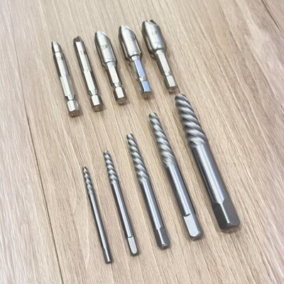 10 Stück Bruchgewinde Schraubenausdreher Set Linkshänder Schraubenentferner Se