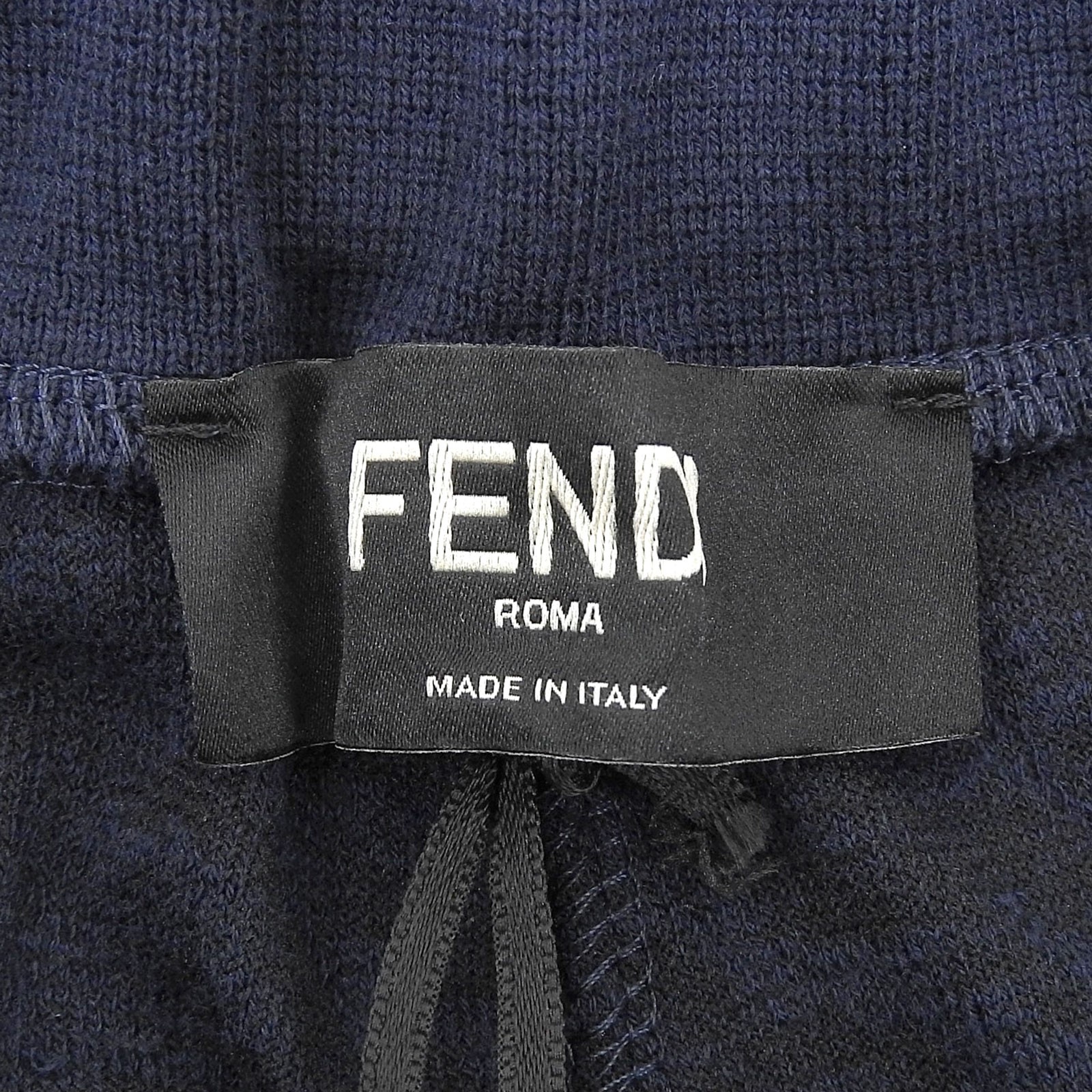 FENDI FB0689 Men's Shorts Unused Cotton Navy Size 44 Italy thumbnail 7