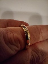 18ct White Gold 3mm Court Wedding Band Ring - Size O - Weight 4.9g