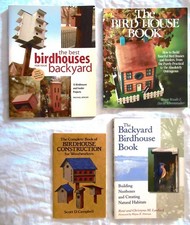 4 Books BEST BIRDHOUSES FOR YOUR BACKYARD Berger BACKYARD BIRDHOUSE BOOK 2