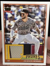 2026 Topps Series 1 #91R-JME Jackson Merrill Relic San Diego Padres