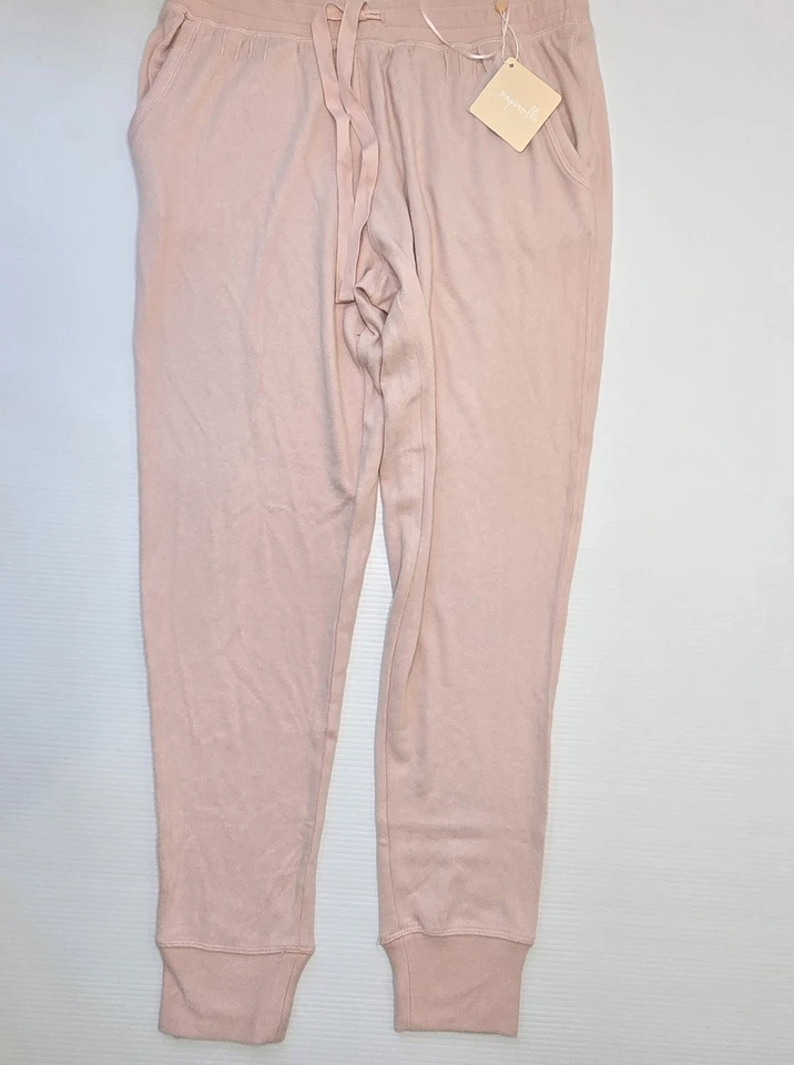 Papinelle Women's Size S Pyjama PJ Long Pants Pink Feather Sof Jogger BNWT - image 2 of 4