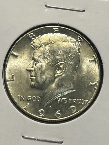 1969 D Kennedy Half Dollar BU 40% Silver