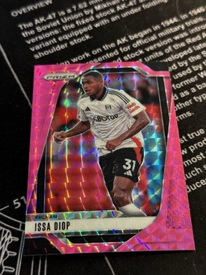 2024-25 Panini Prizm Premier League Pink Mosaic #210 Issa Diop