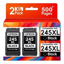 2Pack PG-245XL Black Ink replacement for Canon 245 PIXMA TS202 TS302 TS3100