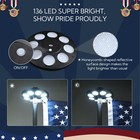 AplusChoice 30' Sectional Aluminum Flagpole Kit Solar Light US Flag Eagle Topper — photo 5