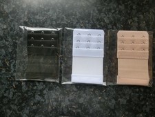 3 x BH Verl&auml;ngerung Erweiterung  3 Haken  -schwarz, wei&szlig;, hautfarben
