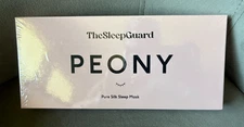 TheSleepGuard Peony Pure Silk Sleep Mask 100% 6A Mulberry Silk Light Blocking
