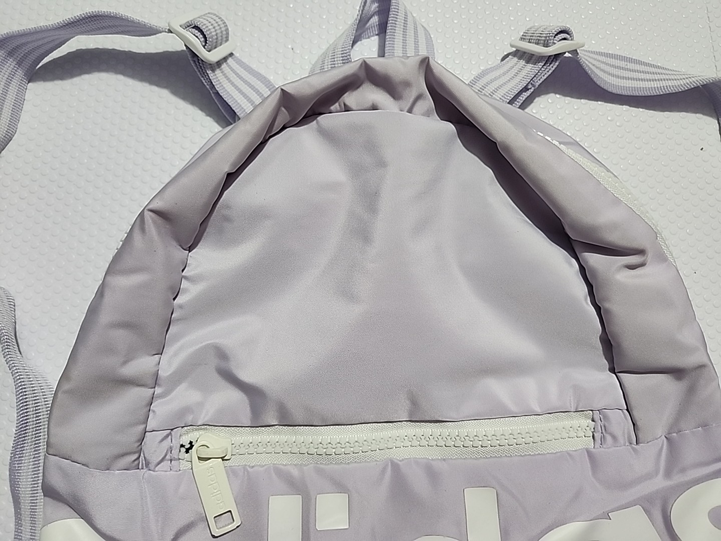 Adidas Pre Owned Linear Mini Backpack purple hue … - image 3
