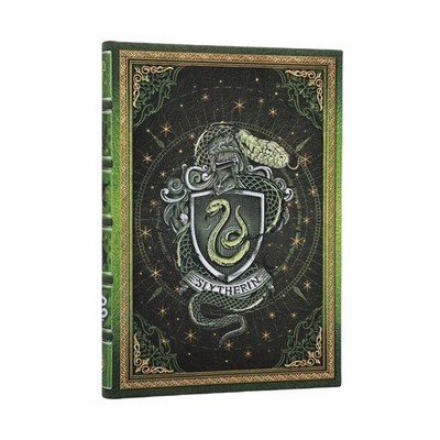 Paperblanks Notizbuch, Harry Potter Slytherin, Midi, Unliniert Hardcover Journal