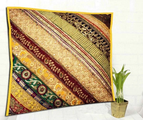 Festive Season Gift Cushion Cover Decor Embroidered Patchwork Pillow Case Cover