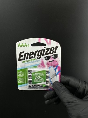 Power Plus 4-Pack AAA Rechargeable Batteries with 800mAh Capacity - Eco-Friendly