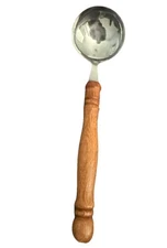 Vintage Lifetime Cutlery "Old Homestead" Stainless Steel & Wood Handle Ladle