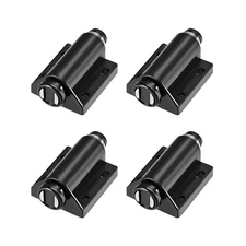 4pcs Touch Catch Magnetic Press Latch for Cabinet Door Cupboard Drawers Black