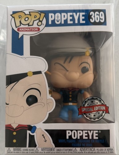 Funko Pop! Animation Popeye 369 Special Edition Vinyl Figure, Popeye Franchise