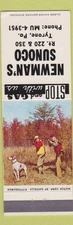 Matchbook Cover - Newman's Sunoco oil gas Tyrone PA