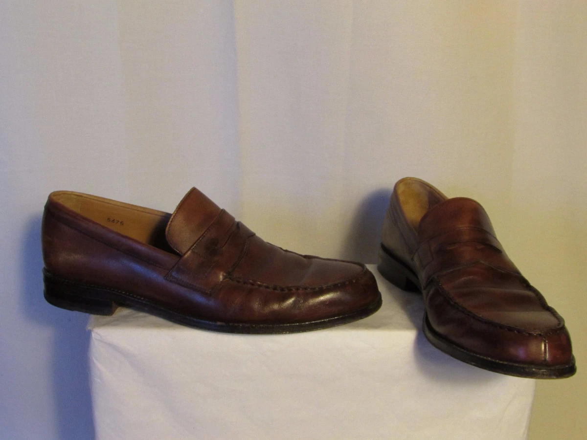 Mocassins Manfield En Cuir Vert Pâle - Pointure 39.5, Parfait état Occasion