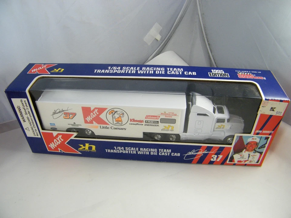 1995 RACING CHAMPIONS KMART JOHN ANDRETTI #37 TRANSPORTERS AND CARS - Image 3 of 4