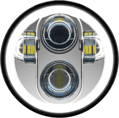 PathFinder 5-3/4in. LED Headlight, Chrome with Full Halo | HD5MCH