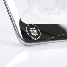 Chrome Stainless Steel Laser Engraved License Plate Frame Fits Cadillac Old Logo