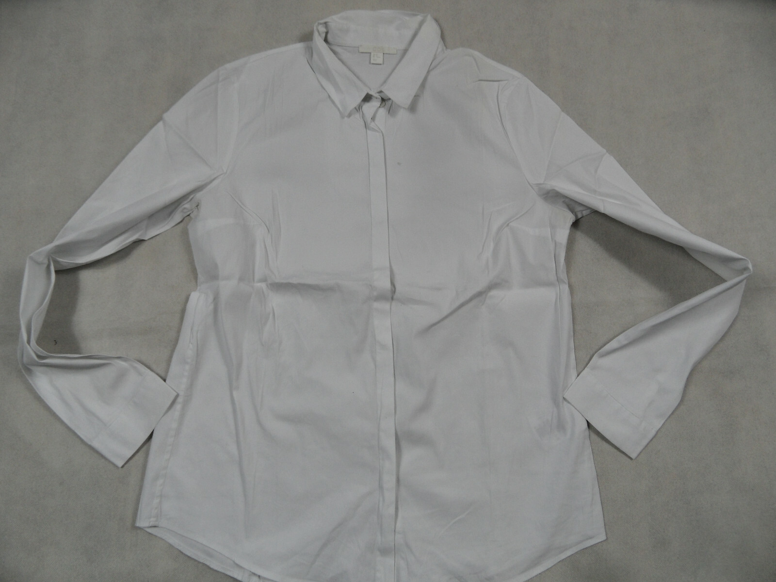 COS beautiful basic long sleeve blouse white size… - image 1