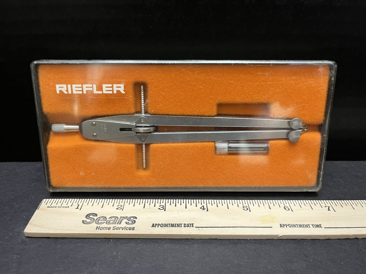 VTG RIEFLER Technical Drawing/Drafting Tool Compass/Divider German