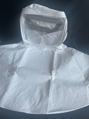 2 Count Units - Tychem AirBoss Loose Fitting PAPR Hood W/ Cape FlexAir White
