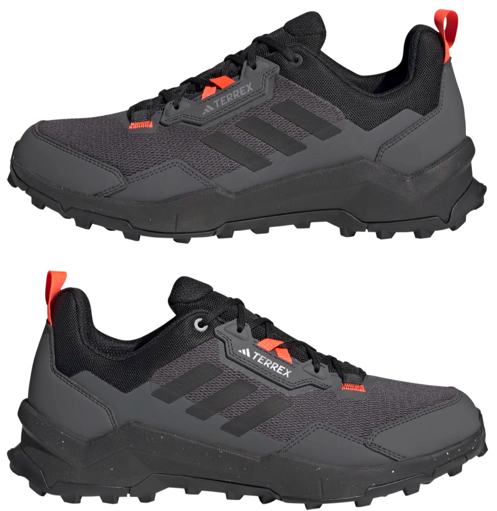 adidas Terrex AX4 Men's Hiking Shoes in Black Gray Red Sizes 9.5-12