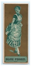 Blue Front Waterbury CT Clothing Woman With Mask Bookmark Style 
