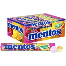 Mentos Mints Rainbow 15 Roll 1.32 Oz Rolls
