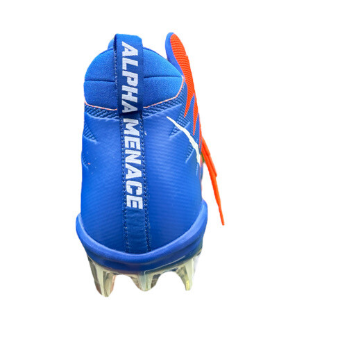 Nike Alpha Menace Pro Mid Football Cleats Orange Blue 884527-810