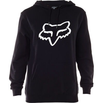 Kapuzenpullover Legacy Fox Head schwarz mit weißen Logo auf der Vorderseite