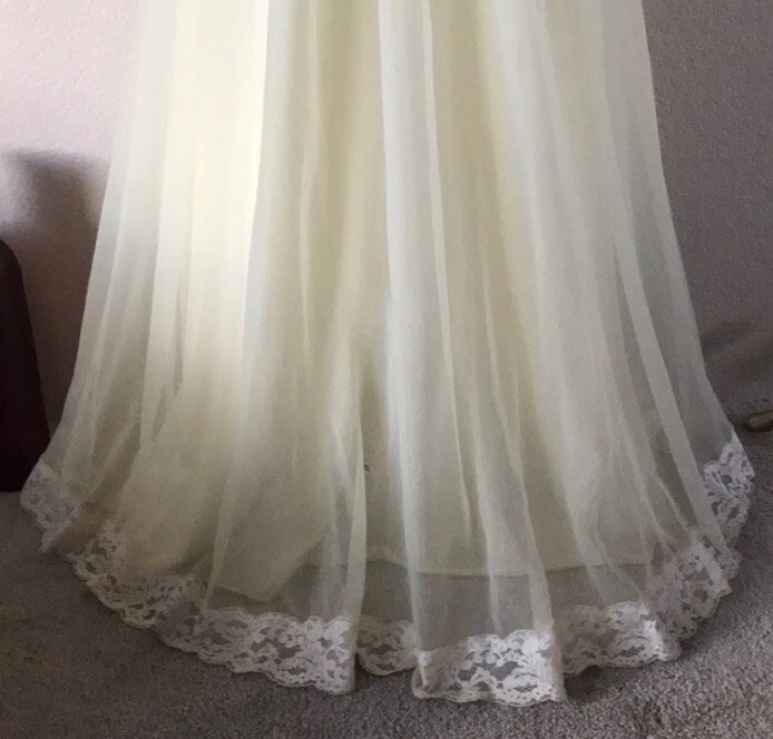 Maxi Camisón Largo Femenino De Colección Capas de Gasa Barrido Completo Vestido Sin Mangas Lencería Foto 4 de 4