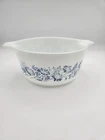 Set of 2 vintage Pyrex casserole dishes 1 1.5 quart and 1 10 oz. dish Blue onion