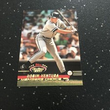 Robin Ventura 1993 Topps Stadium Club Members Choice Baseball #295 MLB White Sox