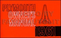 1961 Plymouth Owners Manuell 61 Savoy Belvedere Fury Suburban Owner FüHrung Buch