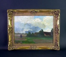 Ölgemälde Landschaft mit Personen - Münchner Schule - sign. Heichele - dat. 1920