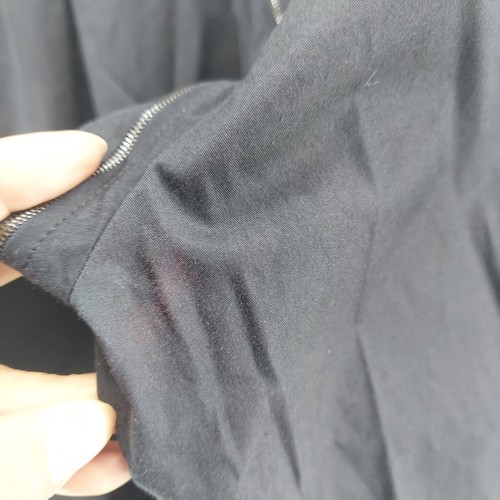 Camisa túnica mujer Stella Carakasi talla grande negra alta-baja informal cremallera completa COMO ESTÁ - Imagen 15 de 15