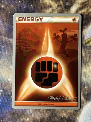 Fighting Energy WCS 2010 World Championships Pokemon Card HGSS