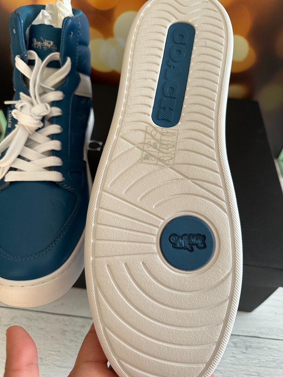 coach Clip Court High Top Sneaker In Signature Cl081 US 12 D | eBay
